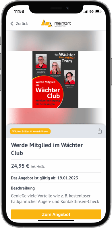 Angebote auflisten