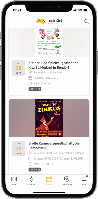 Veranstaltungen in Deinem Ort