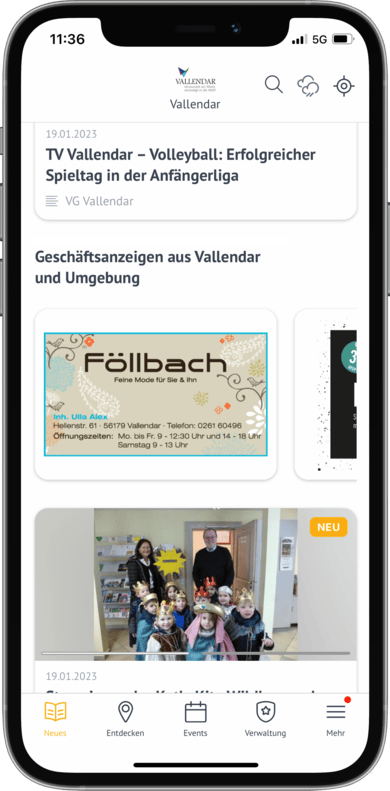Geschäftsanzeigen aus Deinem Ort und Umgebung